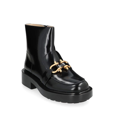 Bottega Veneta Black Calfskin Ankle Boots