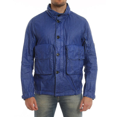 C.P. Company Blue Linen Shell Jacket