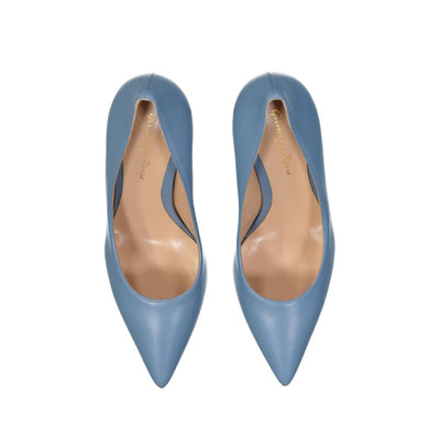 Gianvito Rossi Blue Leather High Heel Pumps