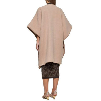 Fendi Beige Cashmere Poncho