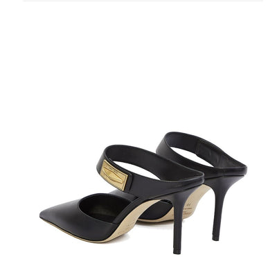 Jimmy Choo Black Calfskin High Heel Pumps