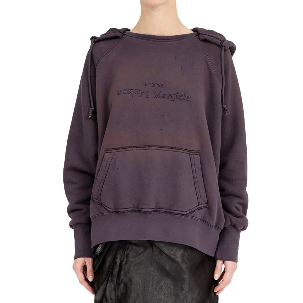 Maison Margiela Purple Cotton Sweatshirt