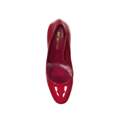 Sergio Rossi Red Calfskin High Heel Pumps