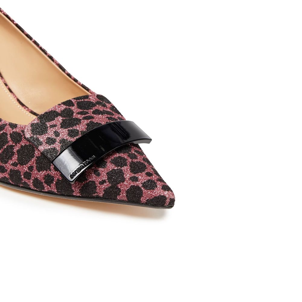 Sergio Rossi Multicolor Fabric Mid Heel Pumps