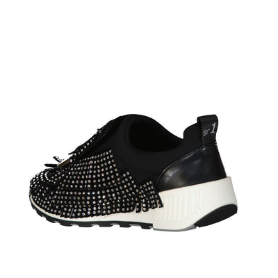Sergio Rossi Black Fabric Chunky Sneakers