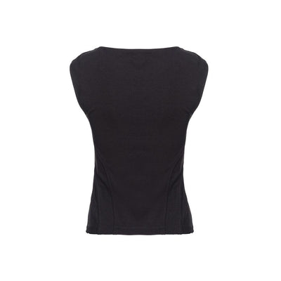 PINKO Black Viscose Women Top