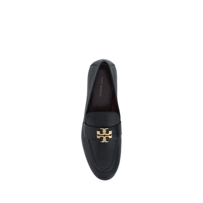 Tory Burch Black Calf Leather Bos Taurus Slip-On Loafers