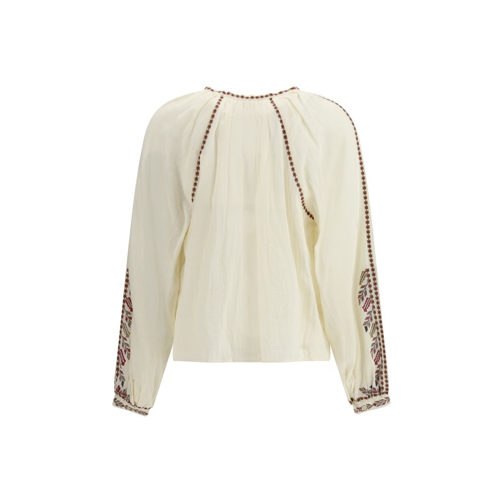 Marant Etoile White Cotton Top
