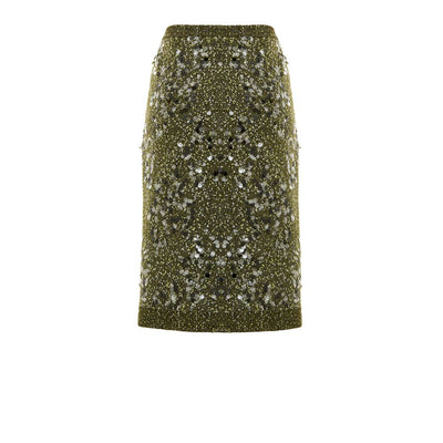 Gucci Green Viscose Mini Skirt
