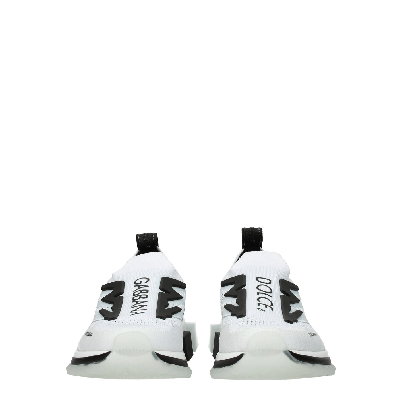 Dolce & Gabbana White Fabric Athletic Sneakers