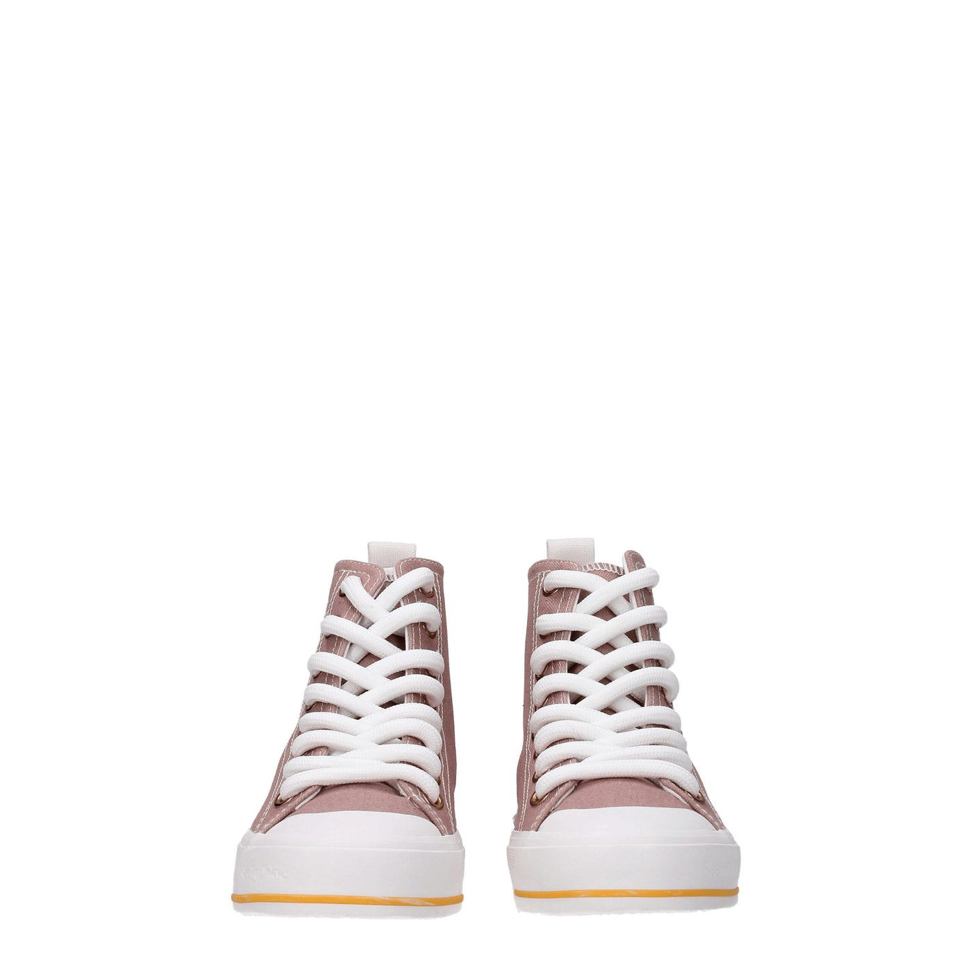 See By Chloé Pink Fabric High Top Sneakers