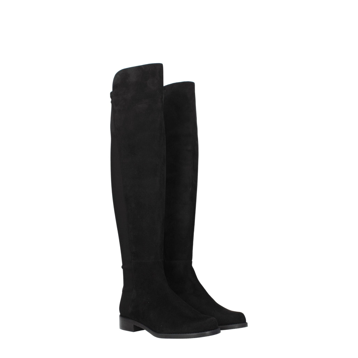 Stuart Weitzman Black Leather Over The Knee