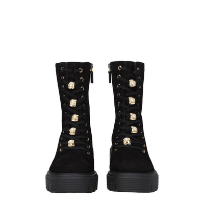 Stuart Weitzman Black Leather Ankle Boots