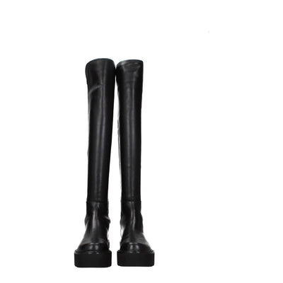 Stuart Weitzman Black Leather Over The Knee