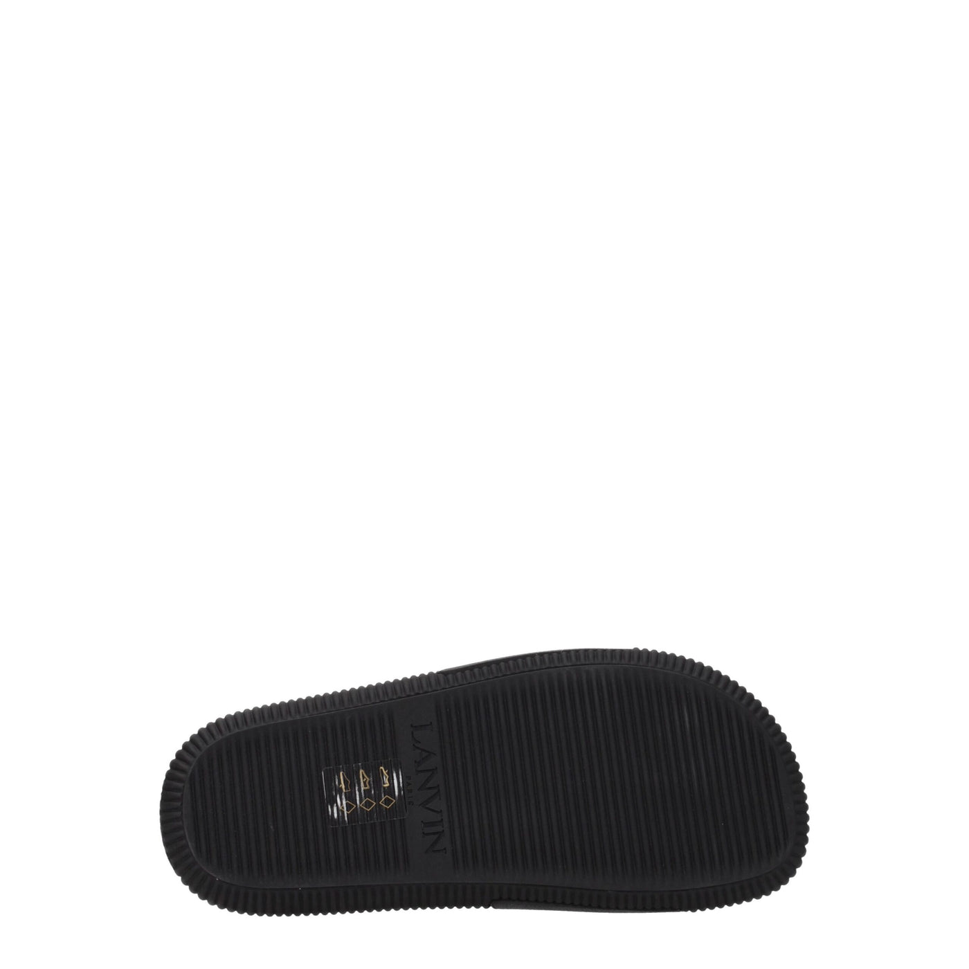 Lanvin Black Cotton Slippers