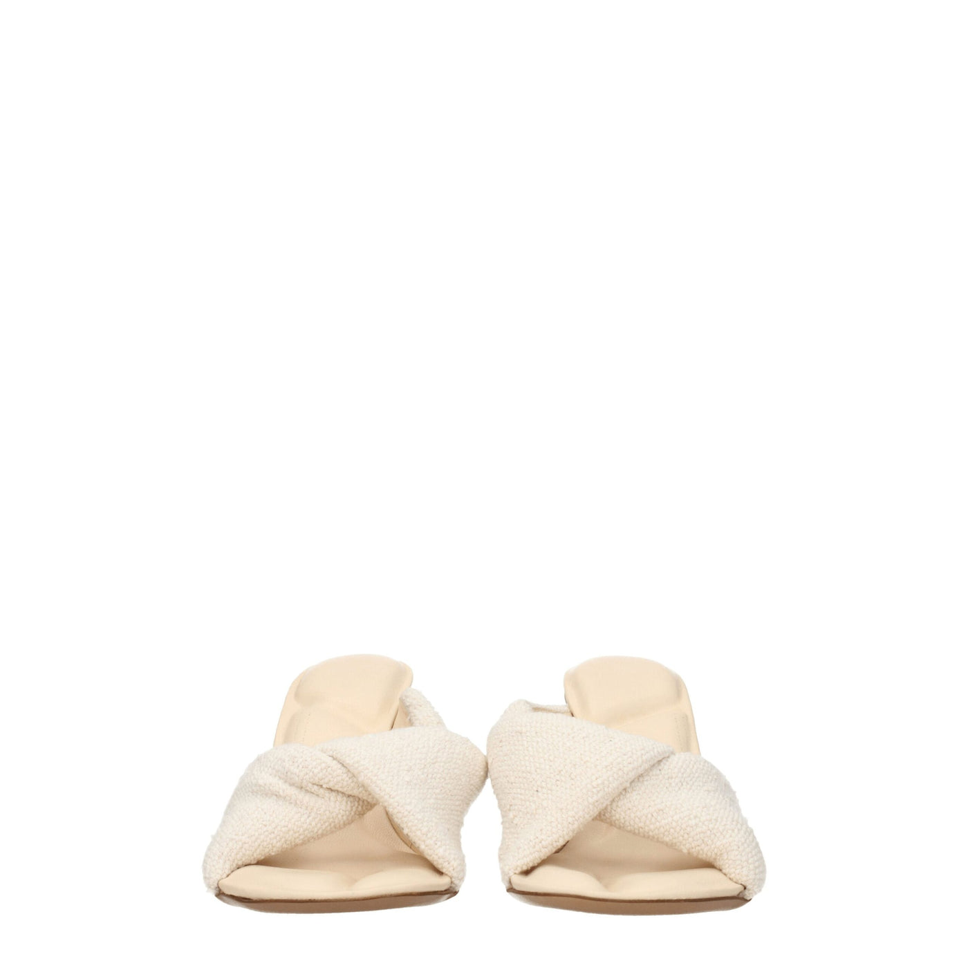Jacquemus Beige Fabric Stiletto Heel Sandals