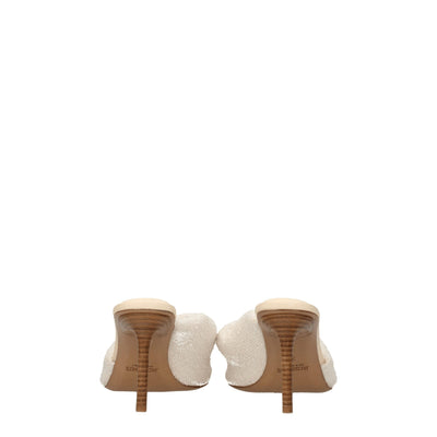 Jacquemus Beige Fabric Stiletto Heel Sandals