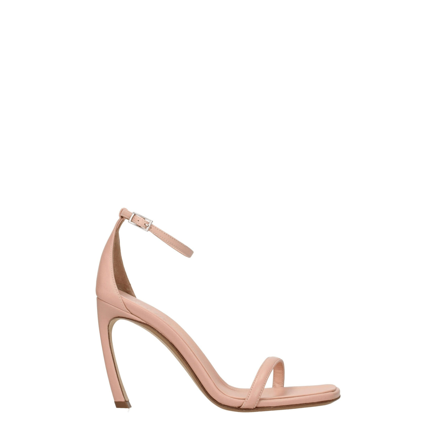 Lanvin Pink Leather Stiletto Heel Sandals