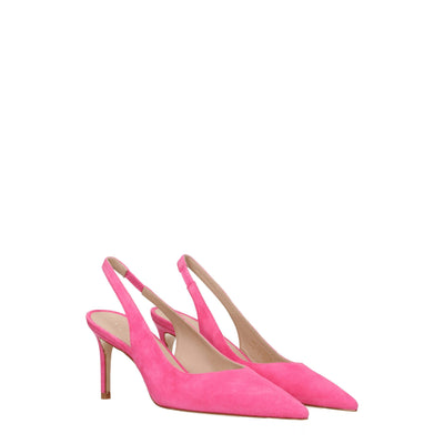 Stuart Weitzman Pink Leather High Heel Pumps