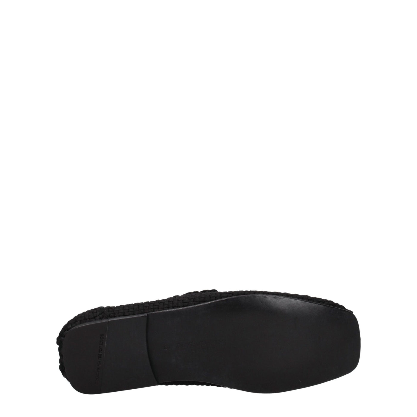 Dolce & Gabbana Black Fabric Slip-On Loafers