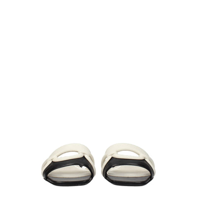 Valentino Garavani Black Leather Slippers