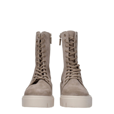 Stuart Weitzman Beige Leather Ankle Boots