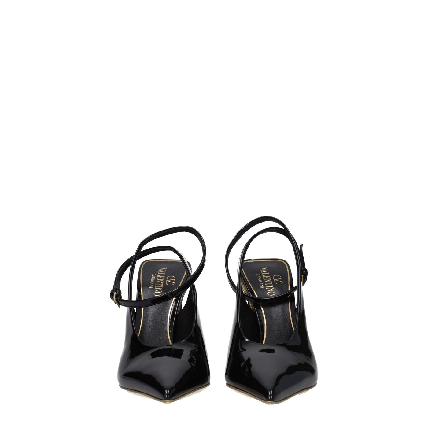Valentino Garavani Black Leather Sandals