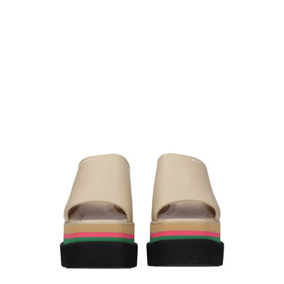 Stella McCartney Beige Leather Slippers