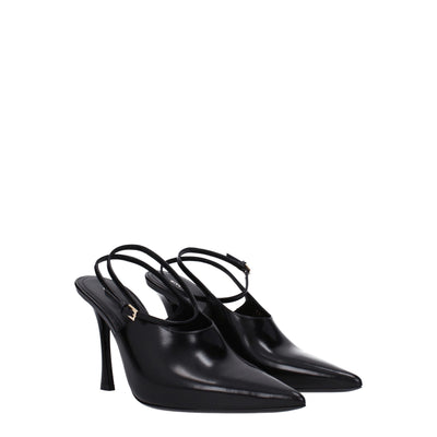 Givenchy Black Leather High Heel Pumps