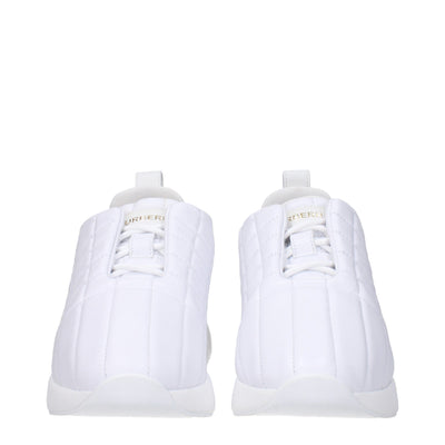 Burberry White Leather Sneakers