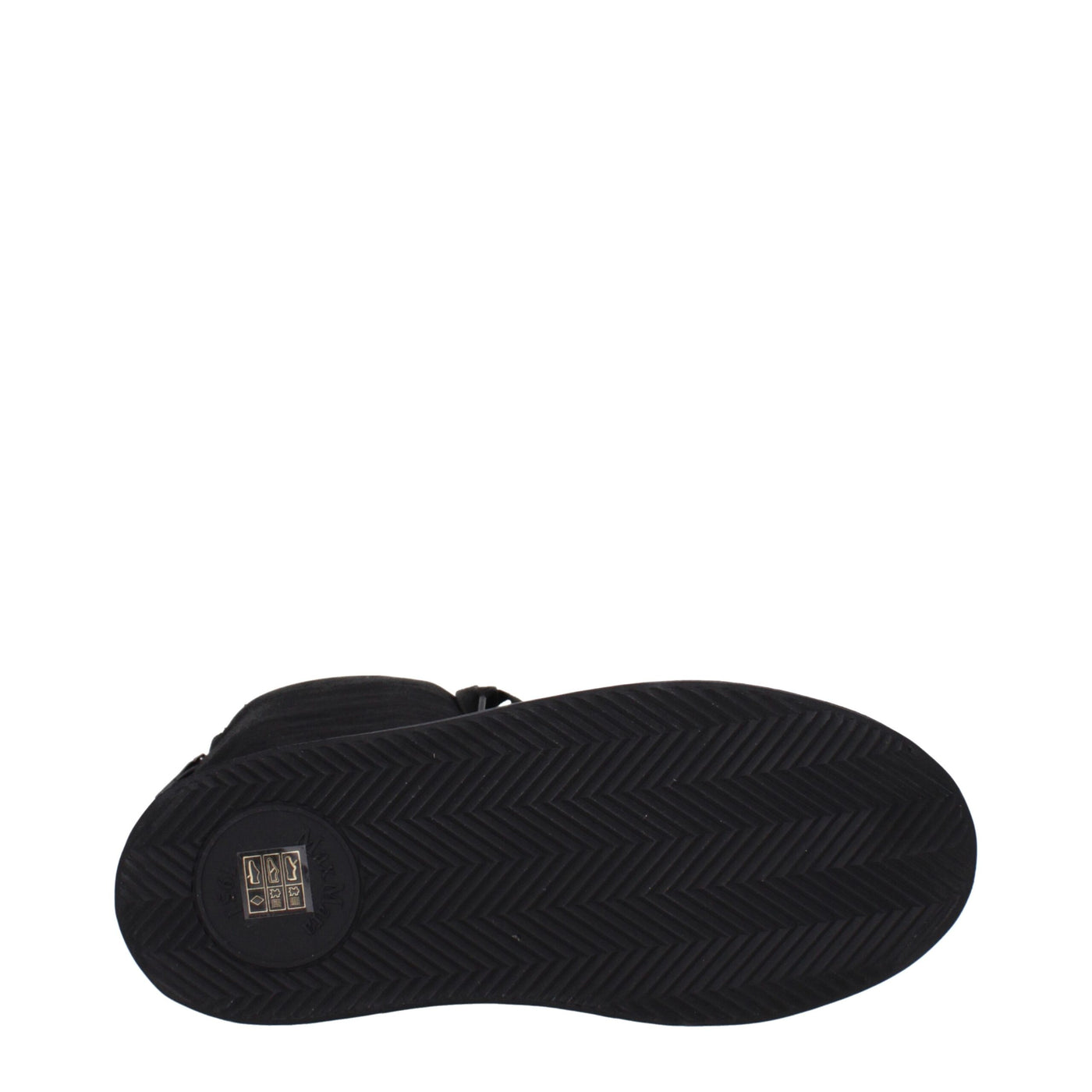 Max Mara Black Fabric Lace-Up Boots