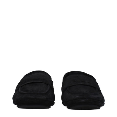Dolce & Gabbana Black Leather Slip-On Loafers