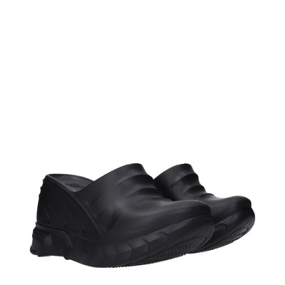 Givenchy Black Cotton Slippers
