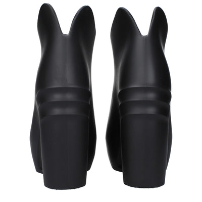 Givenchy Black Cotton Wedge Sandals