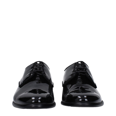 Dolce & Gabbana Black Leather Oxfords And Derbies