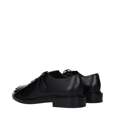 Max Mara Black Leather Oxfords And Derbies