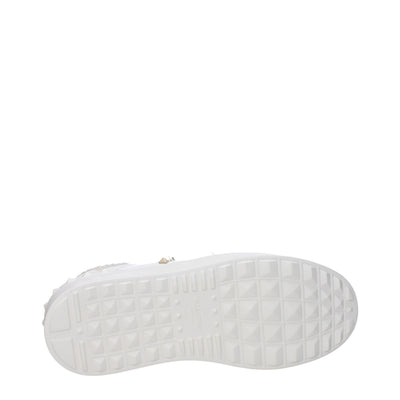Valentino Garavani White Leather Platform Sneakers