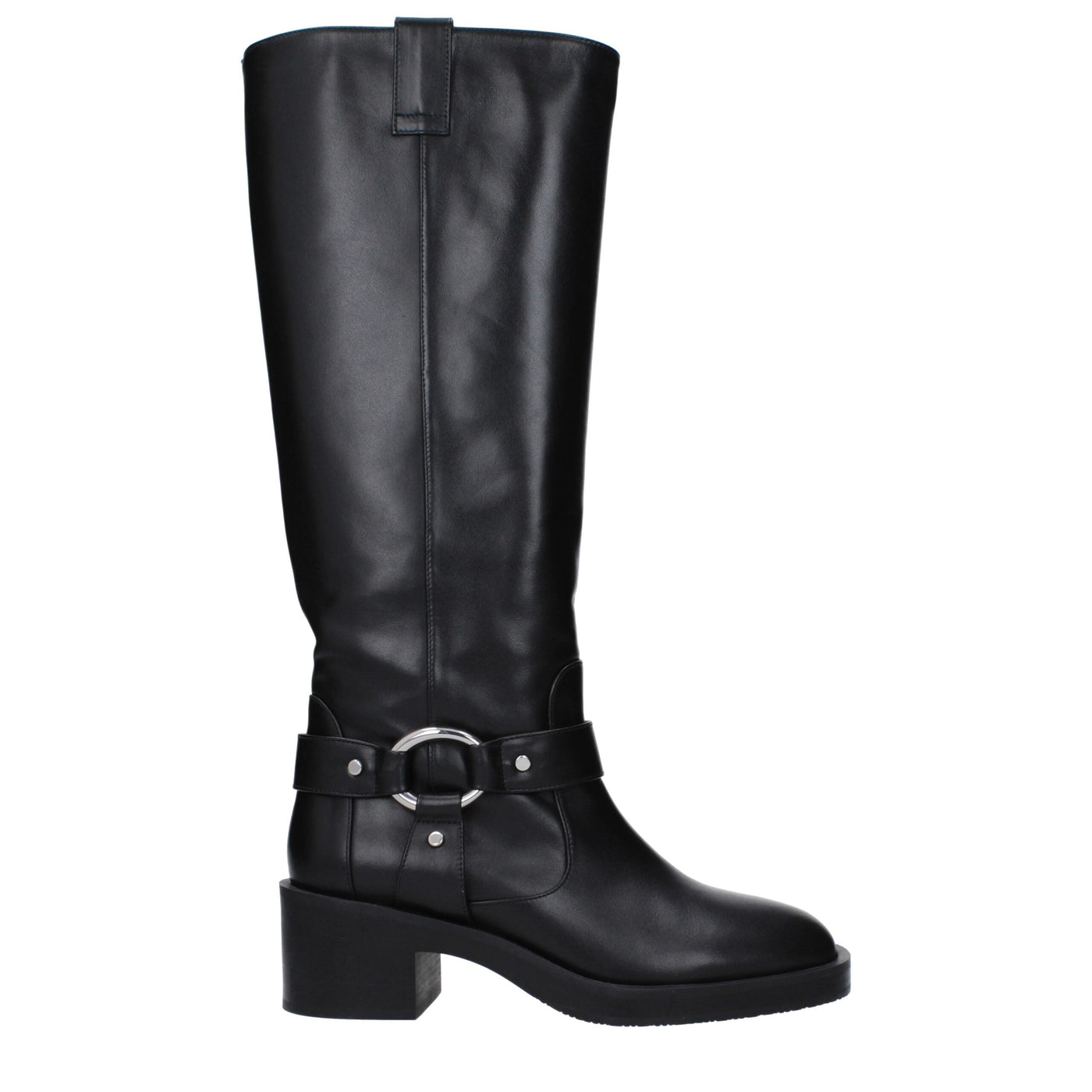 Stuart Weitzman Black Leather High Heel Boots