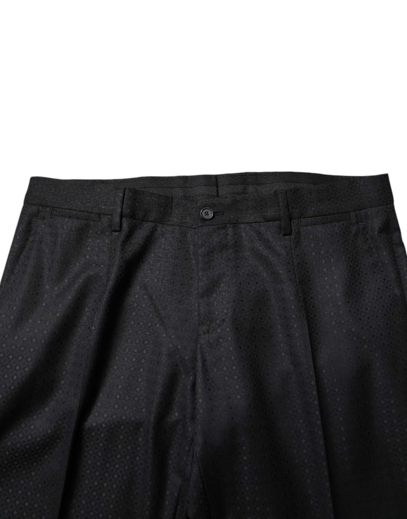 Dolce & Gabbana Black Jacquard Single Breasted 2 Piece Suit