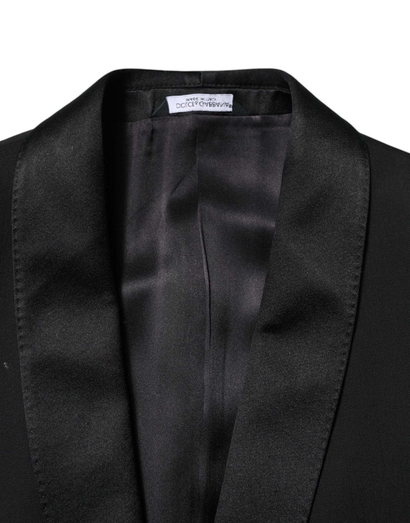 Dolce & Gabbana Black Wool 3 Piece Single Breasted Suit