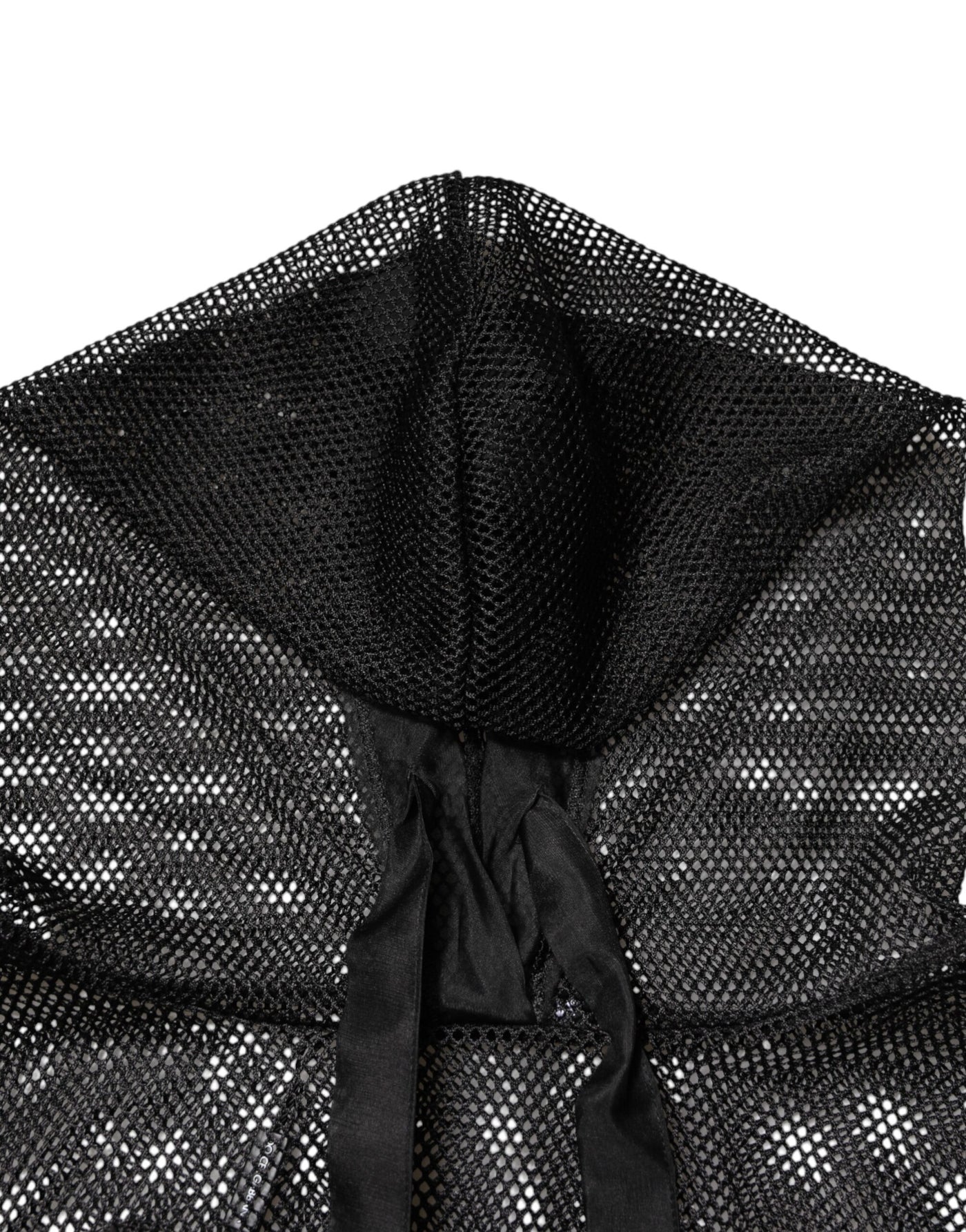 Dolce & Gabbana Black See Through Hooded Pullover Sweater