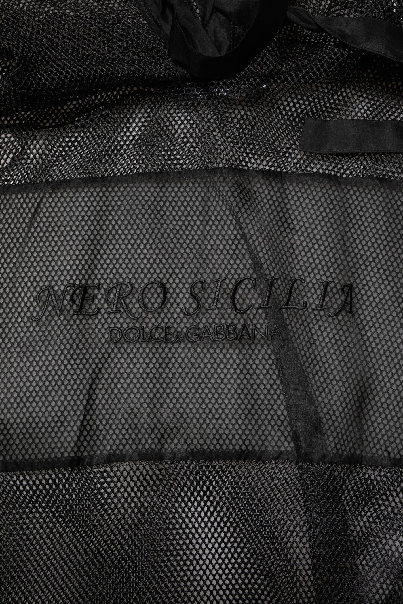 Dolce & Gabbana Black See Through Hooded Pullover Sweater