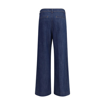7FOR Blue Modal Jeans Denim