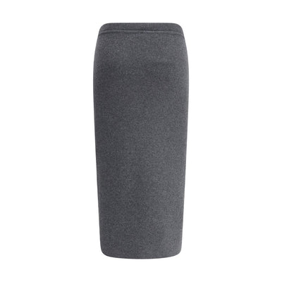 Tom Ford Gray Cashmere Long Skirt