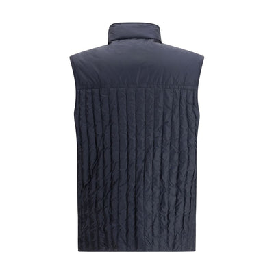 Moncler x Donald Glover Blue Polyamide Sleveless Jacket