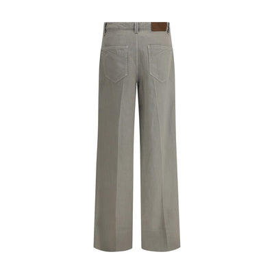 Brunello Cucinelli Bicolor Cotton Relaxed Fit Jeans