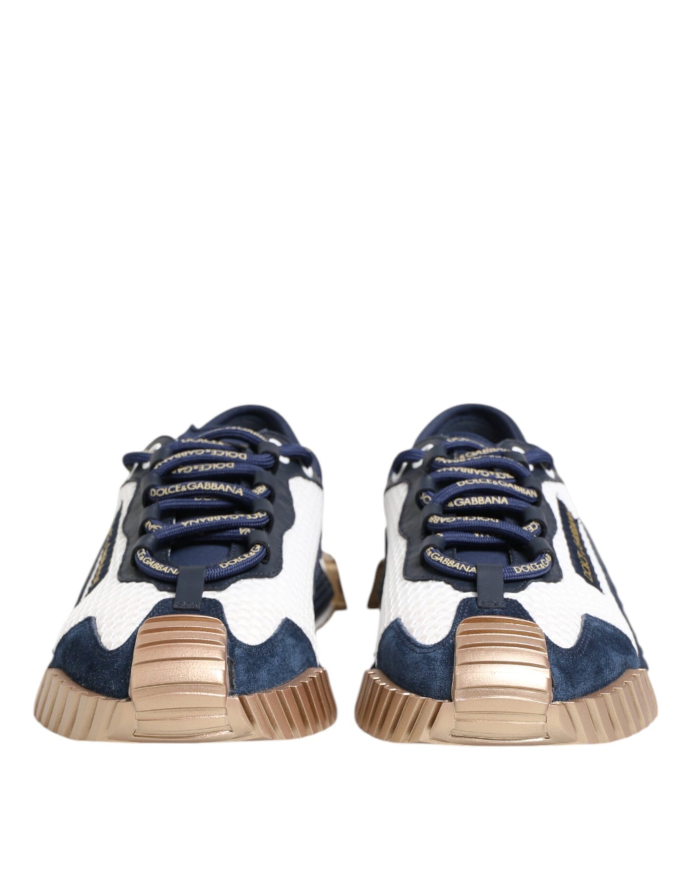 Dolce & Gabbana Blue White Low Top NS1 Men Sneakers Shoes