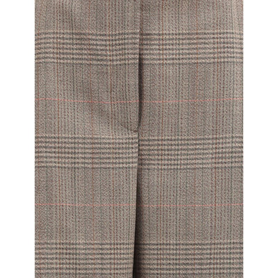 Rohe Beige Fleece Wool Casual Pants