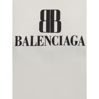 Balenciaga Gray Cotton T-Shirt