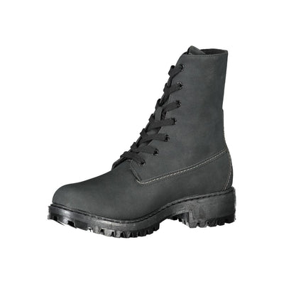 U.S. POLO ASSN. Black Polyester Women Boot